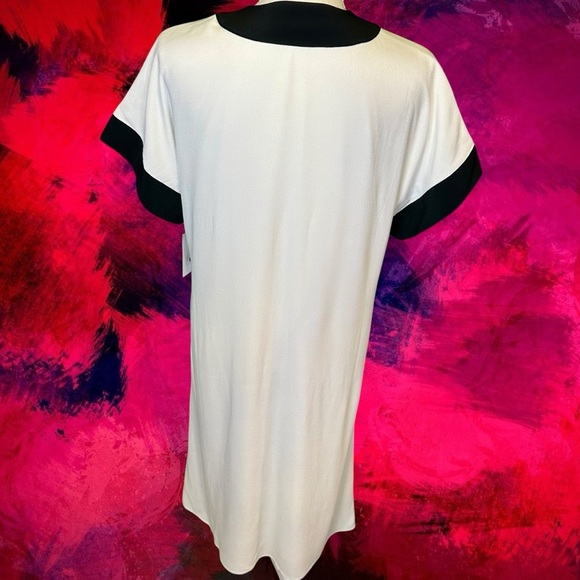 NWT Equipment Femme ‘Claudine’ Button-Up Dress in Ivory / Black Size Small - Picture 9 of 16